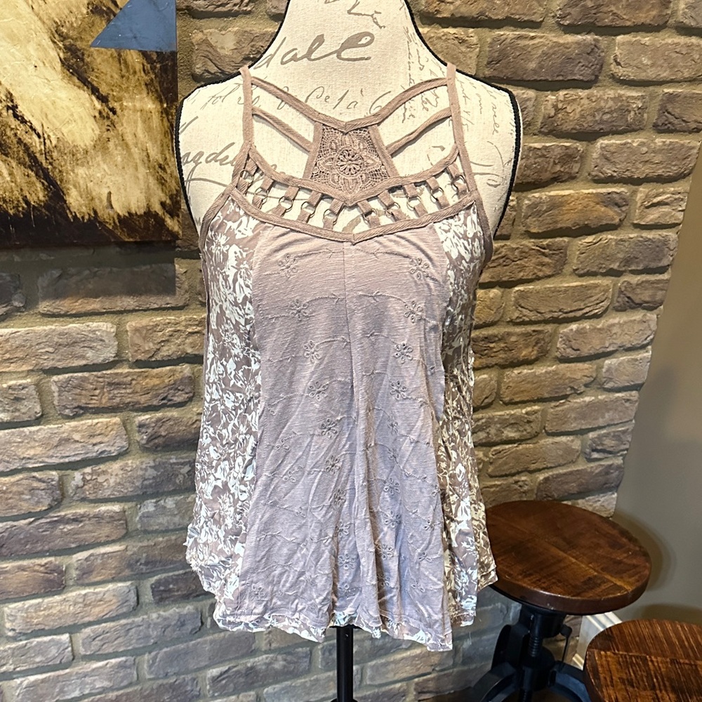🌷🌷BKE mixed print Sleeveless Tank Top -S